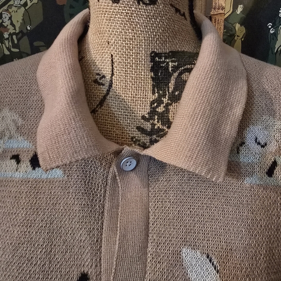 Lost In Paradise Free Planet Polyester Casual Button Down Sweater XL - Picture 3 of 8